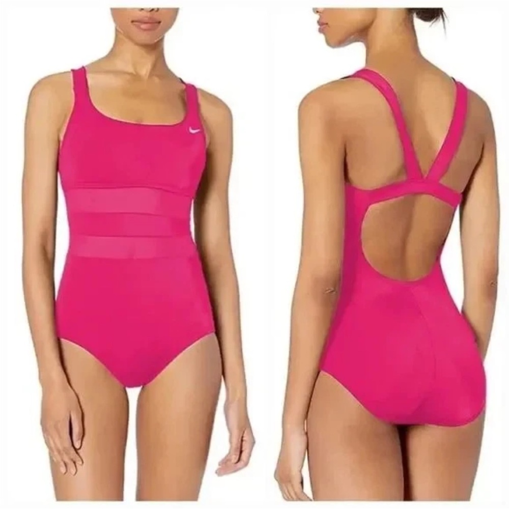 Nike Fuchsia One-Piece Swimsuit